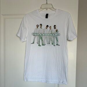 White Backstreet Boys Graphic T-Shirt